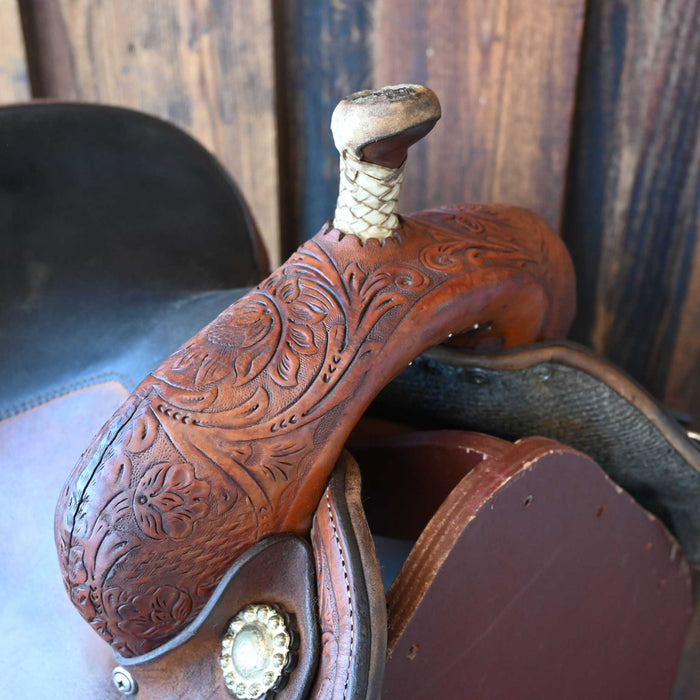 13" USED CIRCLE Y MARLENE EDDLEMAN BARREL SADDLE