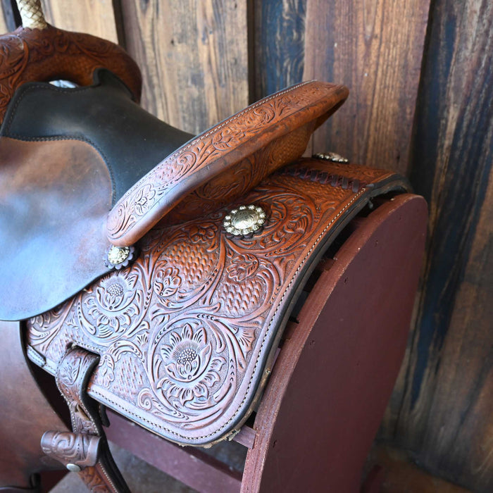 13" USED CIRCLE Y MARLENE EDDLEMAN BARREL SADDLE