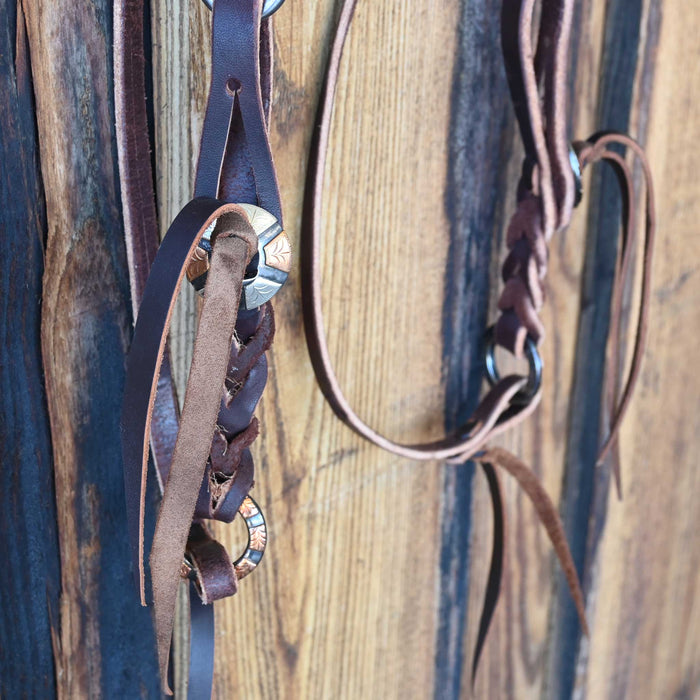 Kerry Kelley Silver Mounted 02S Ported Chain Bridle Rig w/Joe Hipp Leather