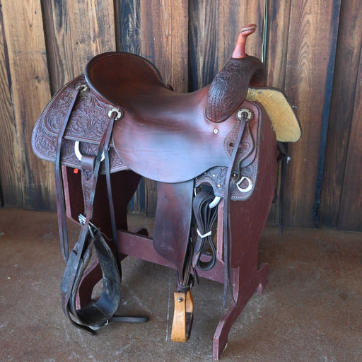17.5" USED JEFF SMITH BUSTER WELCH CUTTING SADDLE Saddles - Used Jeff Smith