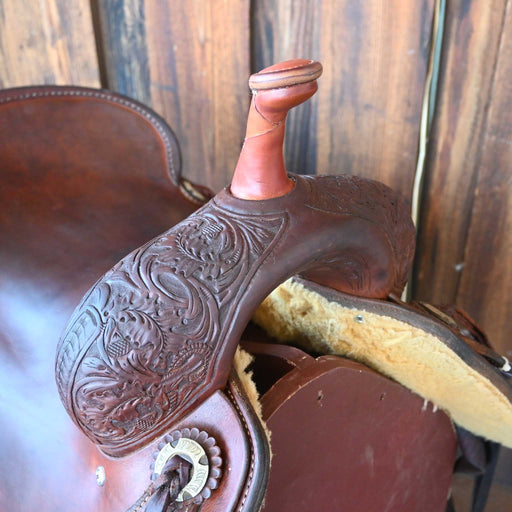 17.5" USED JEFF SMITH BUSTER WELCH CUTTING SADDLE Saddles - Used Jeff Smith