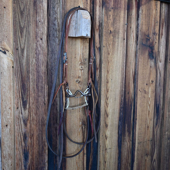 Cowpuncher Solid Port Bridle Rig w/Split Ear Headstall Tack - Rigs Cowpuncher