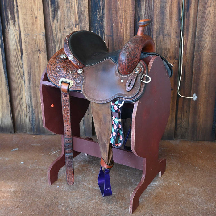 13.5" USED CACTUS MARLENE MCRAE BARREL SADDLE