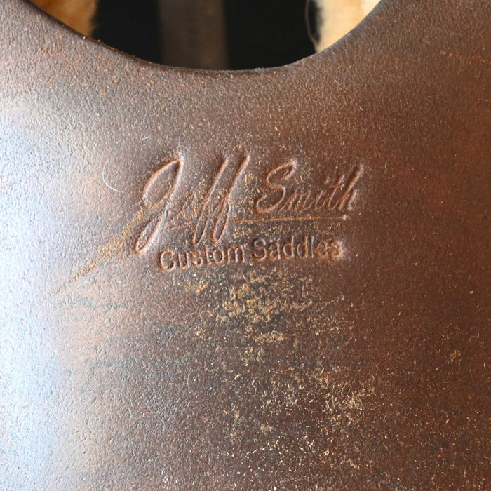 16.5" USED JEFF SMITH BEAU GALYEAN CUTTING SADDLE