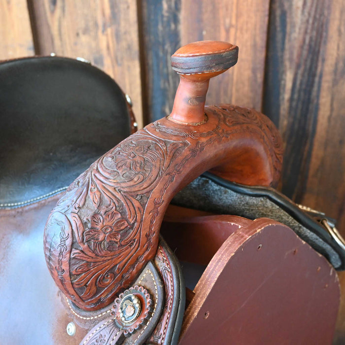 13.5" USED CACTUS MARLENE MCRAE BARREL SADDLE