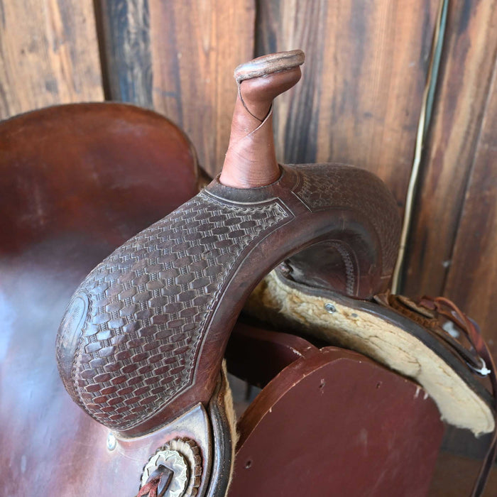 16" USED JEFF SMITH BUSTER WELCH CUTTING SADDLE Saddles - Used Jeff Smith