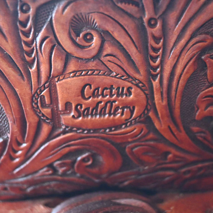 13.5" USED CACTUS MARLENE MCRAE BARREL SADDLE