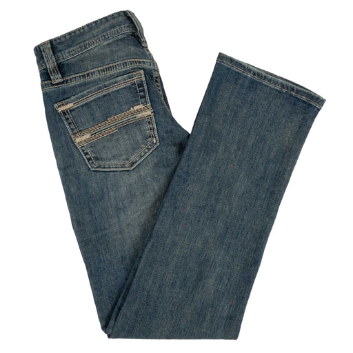 Rock & Roll Denim Men's Feather Embroidered Revolver Straight Bootcut Jean MEN - Clothing - Jeans Panhandle