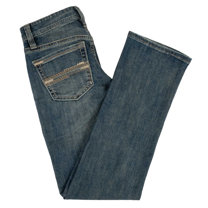 Rock & Roll Denim Men's Feather Embroidered Revolver Straight Bootcut Jean MEN - Clothing - Jeans Panhandle