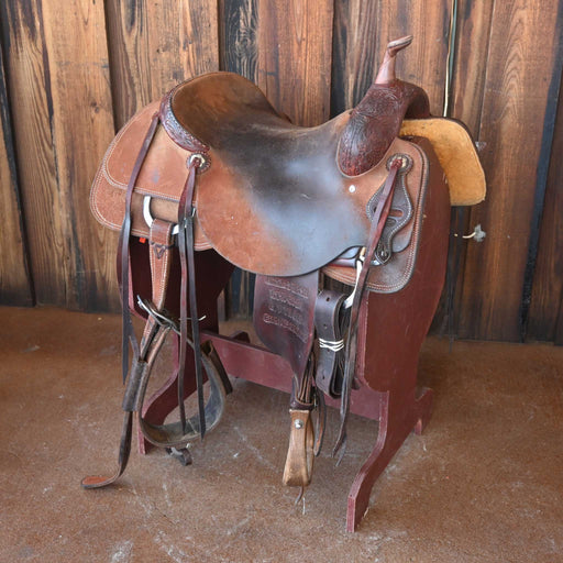 16" USED JEFF SMITH BUSTER WELCH CUTTING SADDLE Saddles - Used Jeff Smith