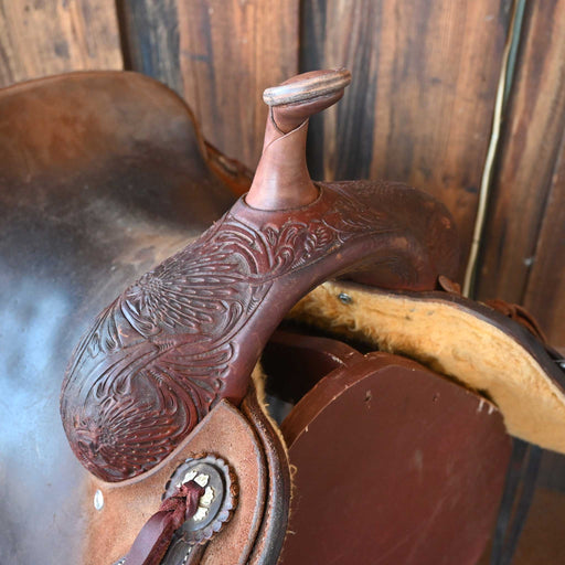 16" USED JEFF SMITH BUSTER WELCH CUTTING SADDLE Saddles - Used Jeff Smith