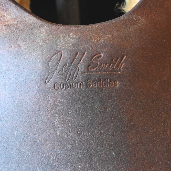 16.5" USED JEFF SMITH BEAU GALYEAN CUTTING SADDLE