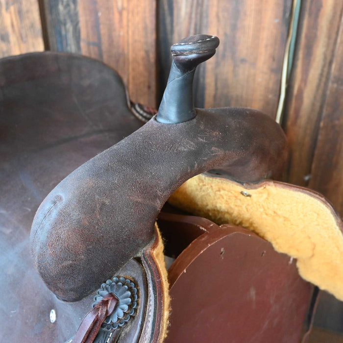 15.5" USED JEFF SMITH BEAU GALYEAN CUTTING SADDLE Saddles - Used Jeff Smith