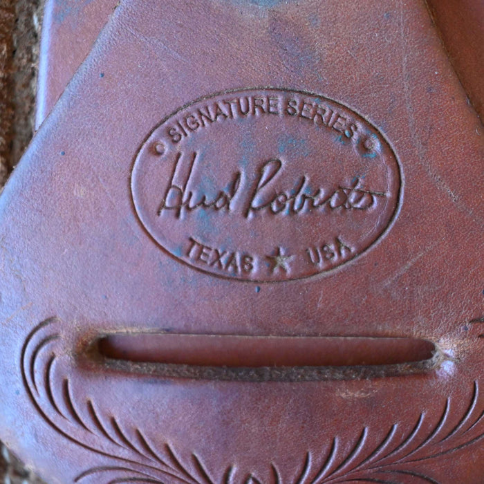 16" USED HUD ROBERTS RANCH CUTTER SADDLE
