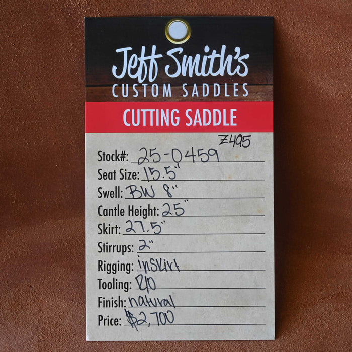 15.5" USED JEFF SMITH BUSTER WELCH CUTTING SADDLE Saddles - Used Jeff Smith