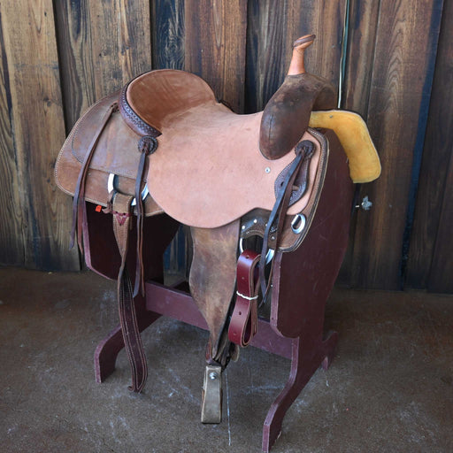 15.5" USED JEFF SMITH BUSTER WELCH CUTTING SADDLE Saddles - Used Jeff Smith