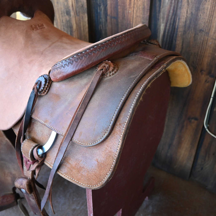 15.5" USED JEFF SMITH BUSTER WELCH CUTTING SADDLE Saddles - Used Jeff Smith