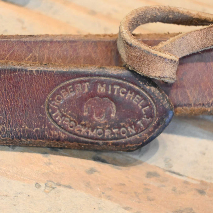 Used Robert Mitchell 1" Split Ear Headstall w/ Ryan Yates Buckle