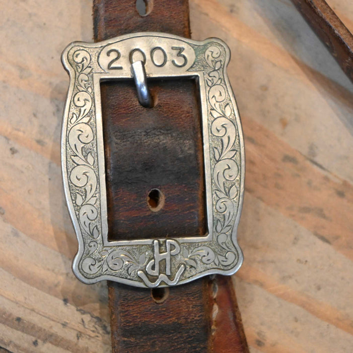 Used Robert Mitchell 1" Split Ear Headstall w/ Ryan Yates Buckle