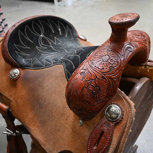 14.5" USED CACTUS ROPING SADDLE Saddles CACTUS SADDLERY   