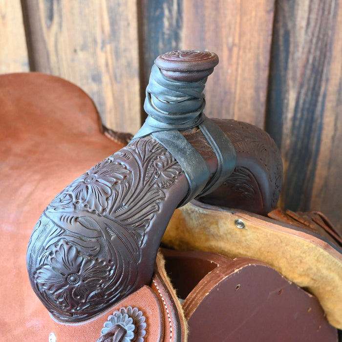 17" USED JEFF SMITH RANCH CUTTING SADDLE