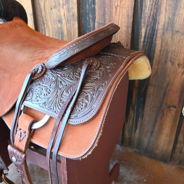 17" USED JEFF SMITH RANCH CUTTING SADDLE