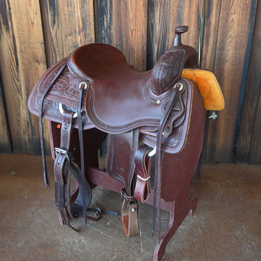 16.5" USED JEFF SMITH BUSTER WELCH RANCH CUTTER SADDLE Saddles - Used Jeff Smith