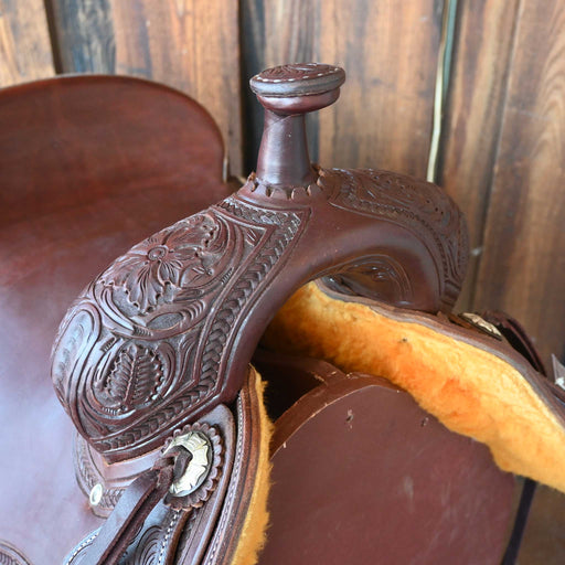 16.5" USED JEFF SMITH BUSTER WELCH RANCH CUTTER SADDLE Saddles - Used Jeff Smith
