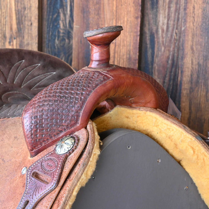 14" USED SOUTH TEXAS TACK ROPING SADDLE