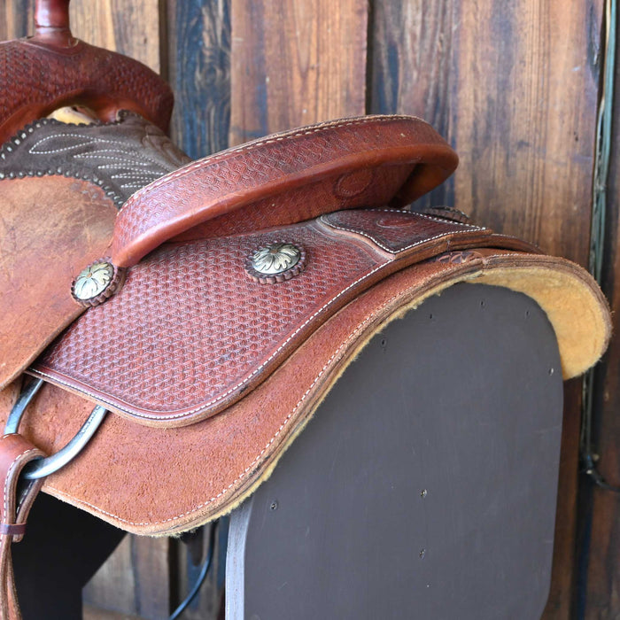 14" USED SOUTH TEXAS TACK ROPING SADDLE