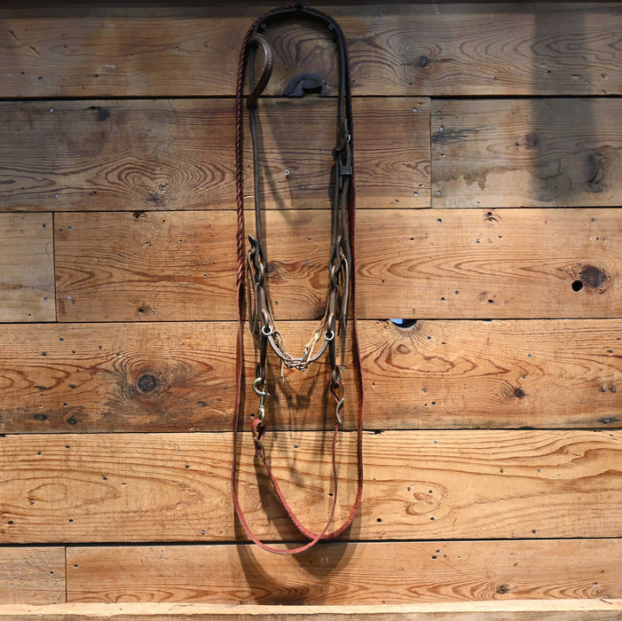 Square Chain Break Bridle Rig w/ Single Ear Headstall