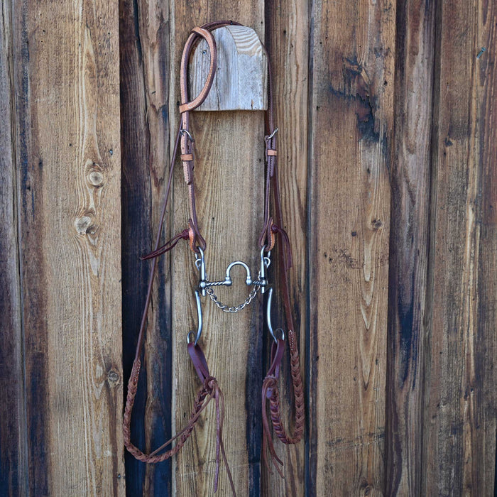 Kerry Kelley 7 Twisted Wire 20 Correction Bridle Rig w/Single Ear Headstall