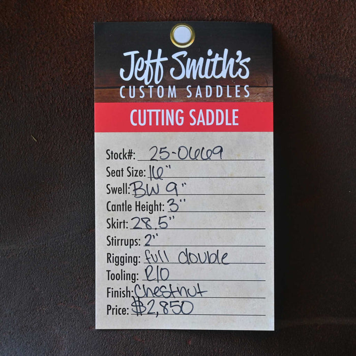 16" USED JEFF SMITH BUSTER WELCH CUTTING SADDLE Saddles - Used Jeff Smith