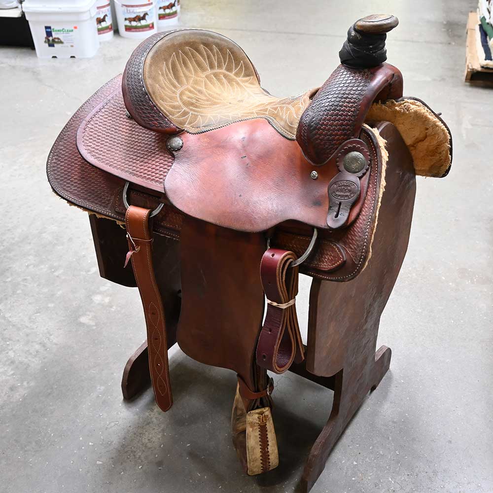 15" USED BILLY COOK RANCH SADDLE Saddles Billy Cook   