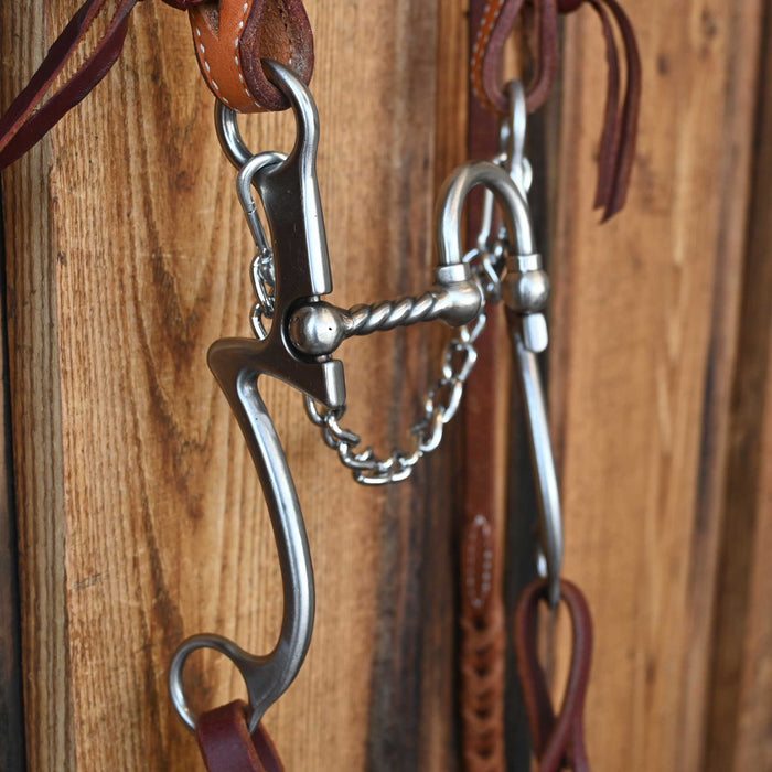 Kerry Kelley 7 Twisted Wire 20 Correction Bridle Rig w/Single Ear Headstall