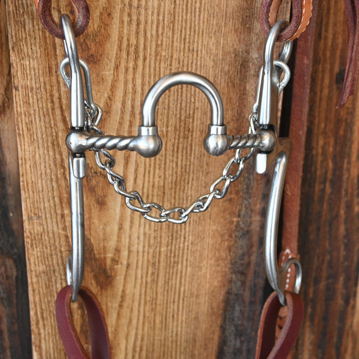 Kerry Kelley 7 Twisted Wire 20 Correction Bridle Rig w/Single Ear Headstall