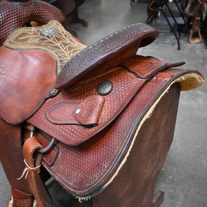 15" USED BILLY COOK RANCH SADDLE Saddles Billy Cook   