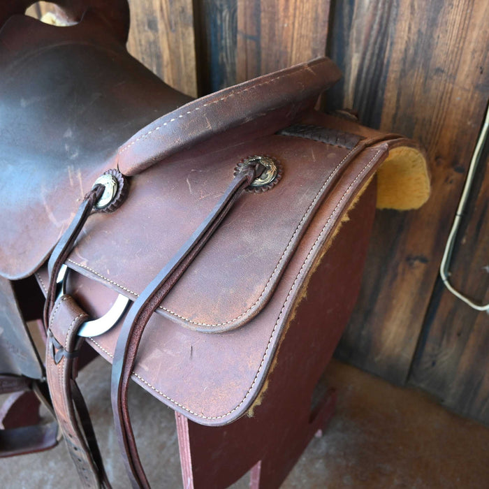 16" USED JEFF SMITH BUSTER WELCH CUTTING SADDLE Saddles - Used Jeff Smith