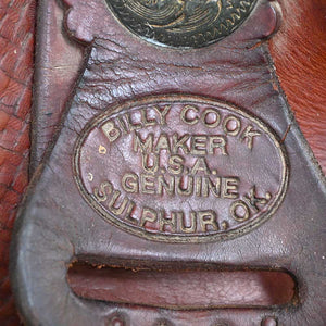 15" USED BILLY COOK RANCH SADDLE Saddles Billy Cook   