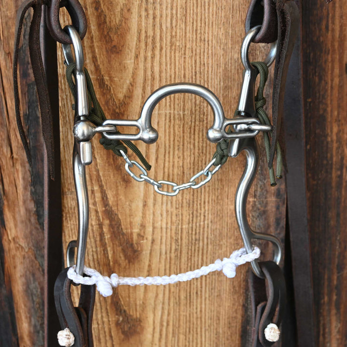 Kerry Kelley 02S Ported Chain Bridle Rig w/Single Ear Headstall