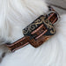 Diamond Tooled Leather Dog Collar With Engraved buckle Pets - Accessories Teskeys