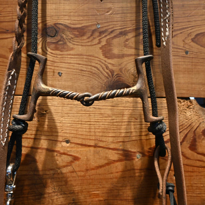 Sliding Gag Twisted Wire Snaffle Rig