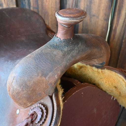 16.5" USED JEFF SMITH BUSTER WELCH RANCH CUTTER SADDLE Saddles - Used Jeff Smith
