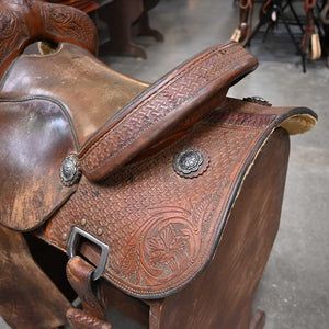 15" USED TODD JEYS BARREL SADDLE Saddles Todd Jeys   