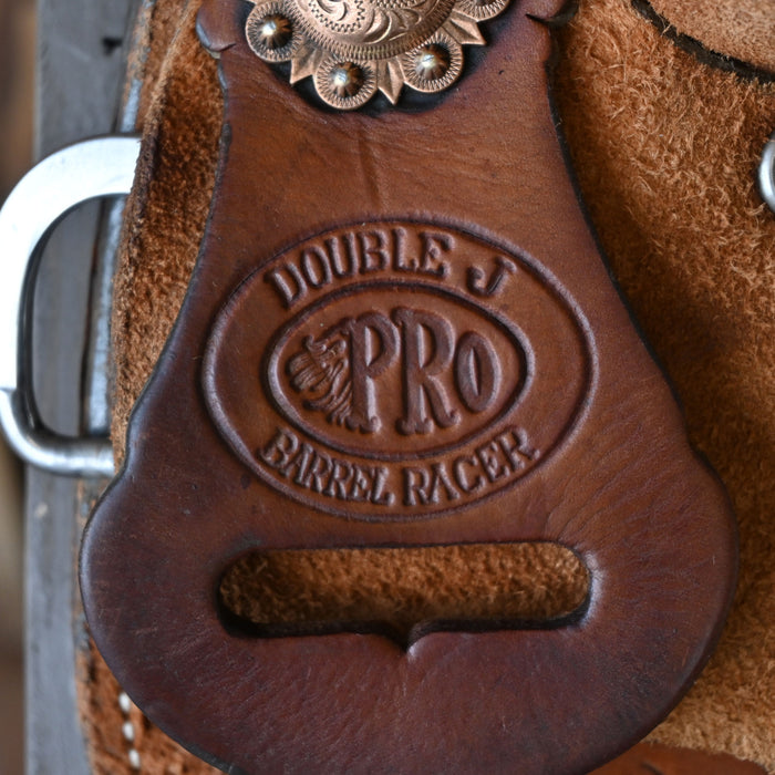 13" USED DOUBLE J PRO BARREL SADDLE Saddles - Used DOUBLE J SADDLERY