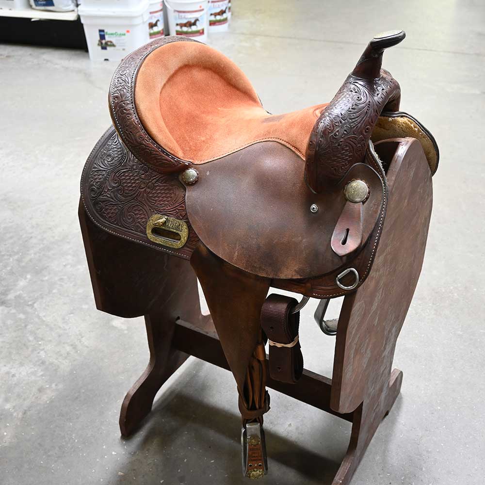 14.5" USED CIRCLE Y NBHA BARREL SADDLE