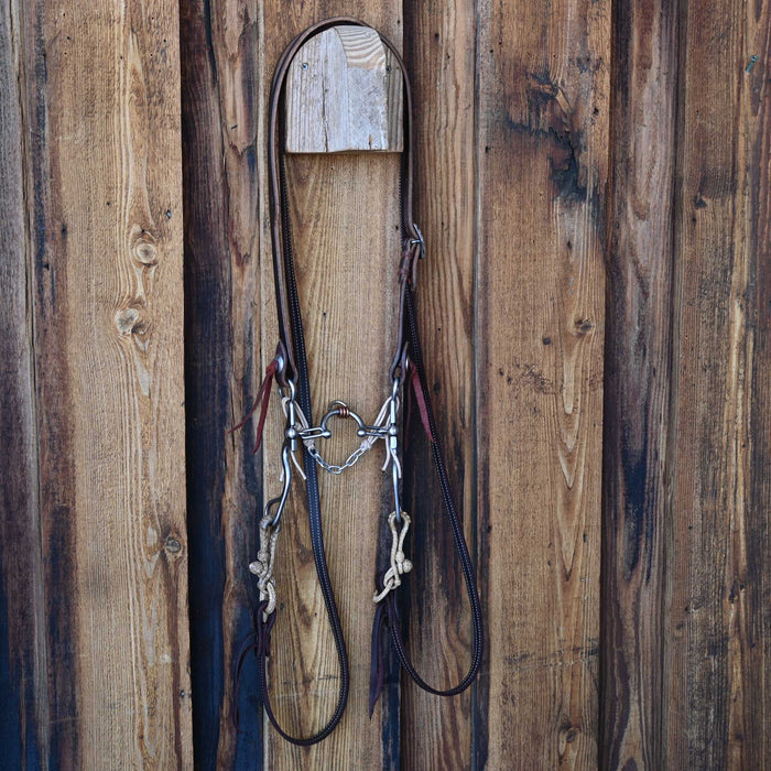 Kerry Kelley 02S Ported Chain Bridle Rig w/Split Ear Headstall