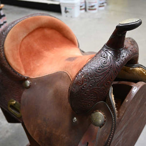 14.5" USED CIRCLE Y NBHA BARREL SADDLE