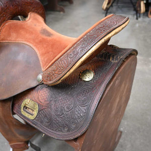 14.5" USED CIRCLE Y NBHA BARREL SADDLE Saddles Circle Y Saddlery   