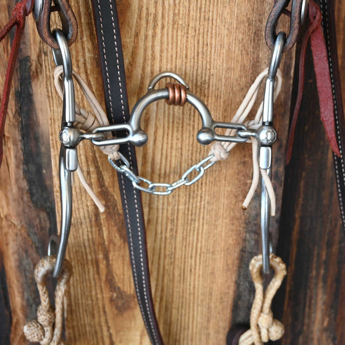 Kerry Kelley 02S Ported Chain Bridle Rig w/Split Ear Headstall